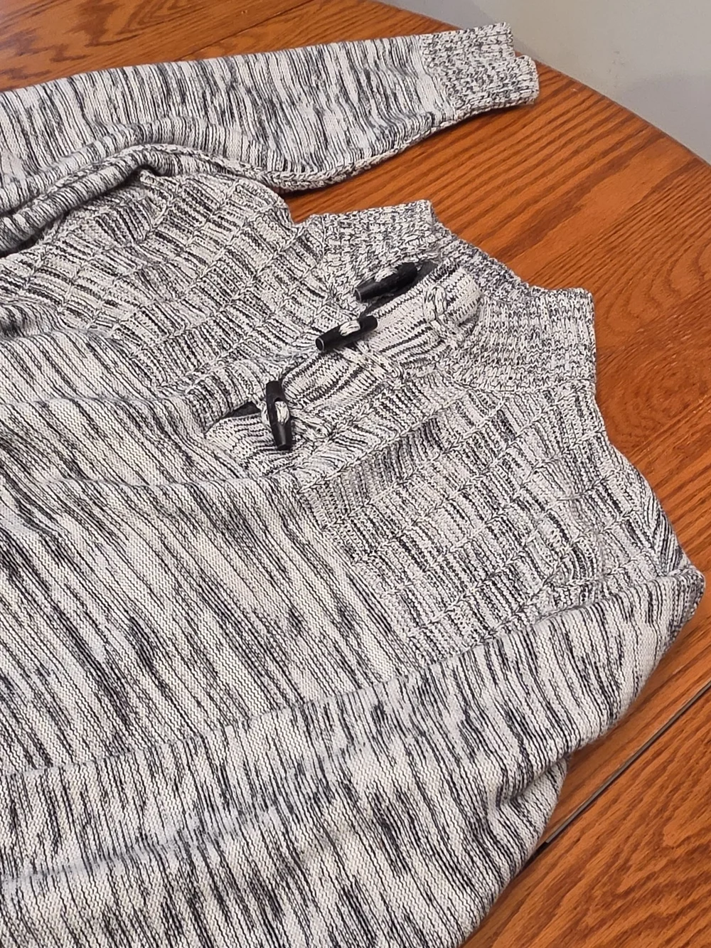 Men's 1819 Marled Gray Half-Zip Sweater Size Large